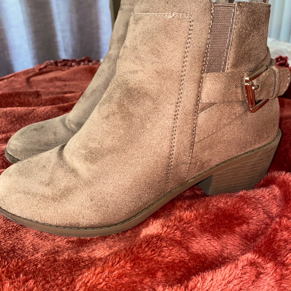 Beige Booties